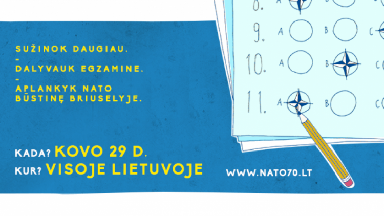 EGZAMINAS, Kauno biblioteka kviečia dalyvauti NATO 70 egzamine, Kaunieciams.lt